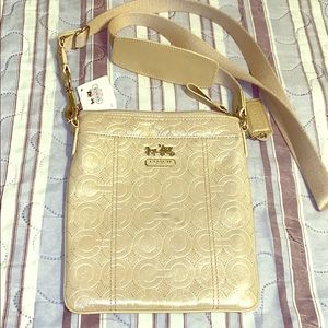 Coach Shimmer Embossed Leather Mia Swingpack